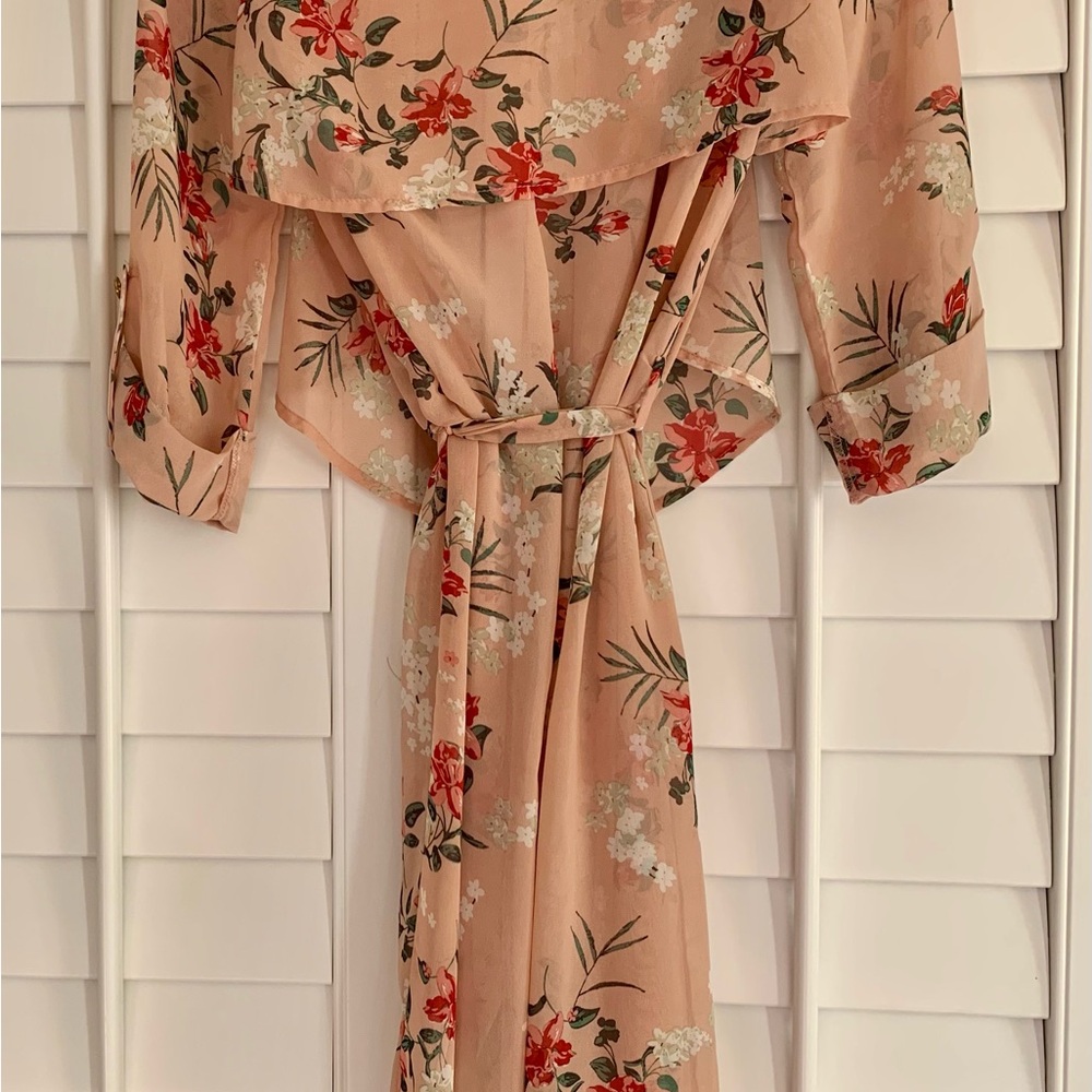 Floral Sheer Women's Kimono Cardigan or Robe
